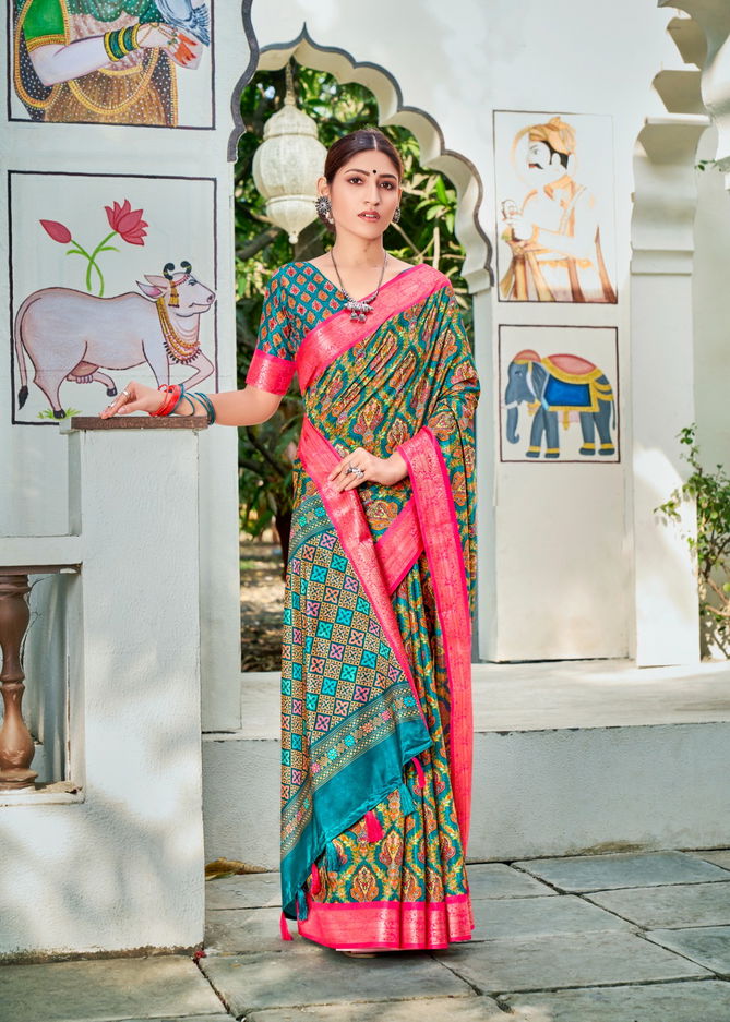 Vintage By Shvetambar V.s-01 To 09 Printed Sarees Catalog